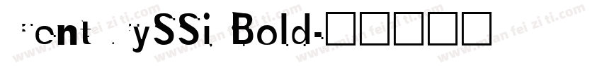 CenturySSi Bold字体转换
